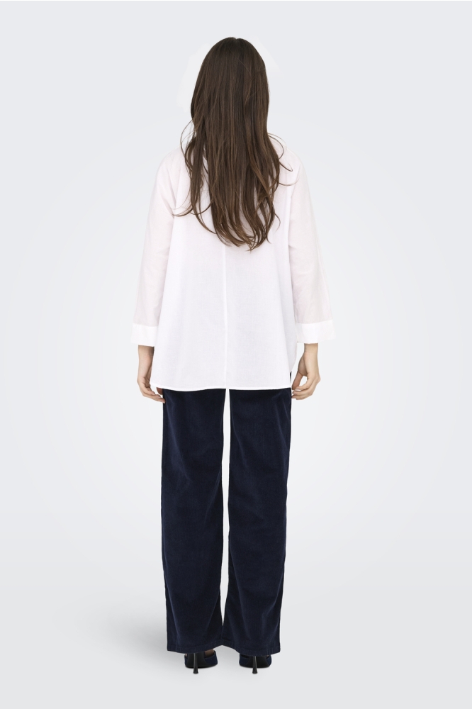ONLNEW LINA GRACE LS EMB SHIRT NOOS 15283743 BRIGHT WHITE